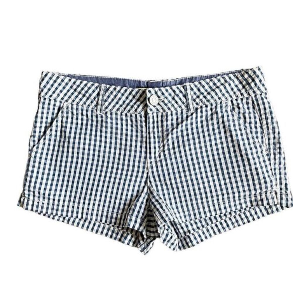 Prince & Fox Navy Blue Plaid Beachcomber Shorts Women’s Size 4